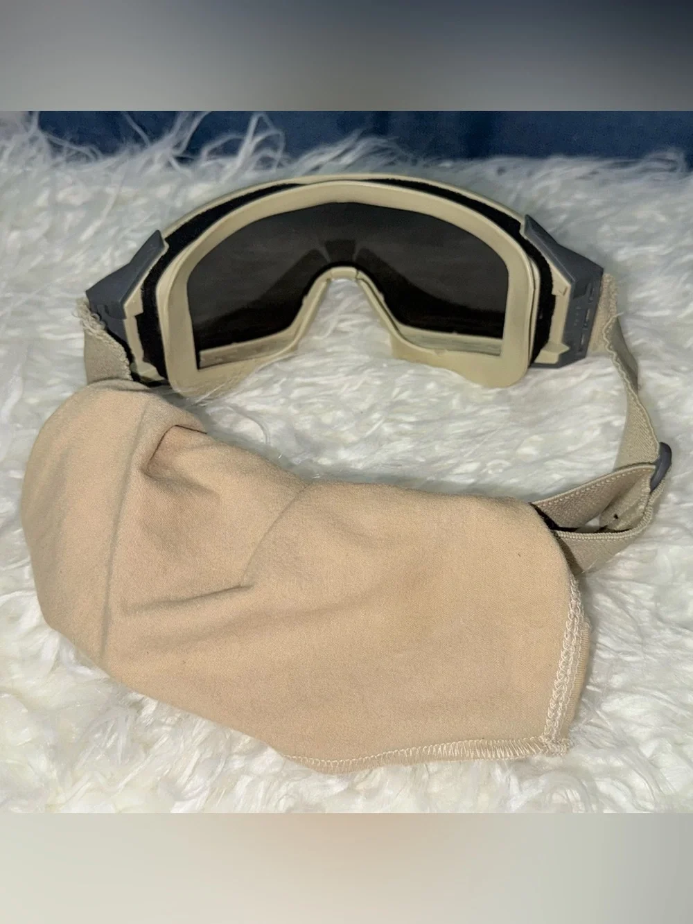 ESS Tactical Snow/Ski Goggles in Tan with Black Lens